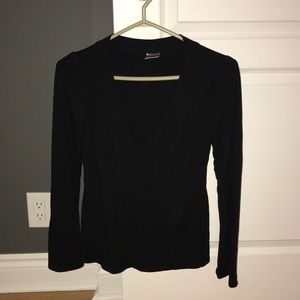 Black Motherhood Nursing Wear top - small